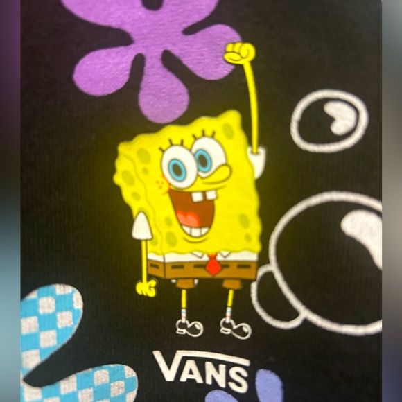 Vans X SpongeBob Aloha Crew Sweatshirt Limited Edition, Size XS - Picture 3 of 7